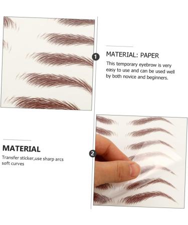 HAPINARY Fake Eyebrow Stickers Eyebrow Pen 9 Sheets Waterproof s Fake s Eyebrow Tool Water Proof 6d Cosmetic Eyebrow Sticker - Buy Online on GoSupps.com