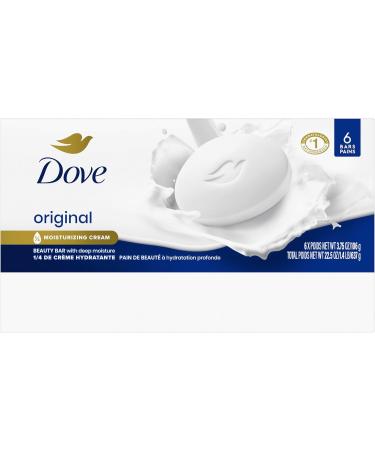 Dove Original Beauty Bar more moisturizing than bar soap Deep Moisture for clean and soft skin 106 g 6 count white - Buy Online on GoSupps.com