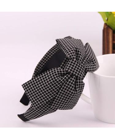 YoungerY Women's Wide Bow Headband - Striped Dots in Red | International Shipping Available - Buy Online on GoSupps.com