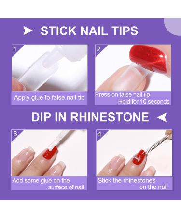 INFILILA Brush-On Nail Glue for Acrylic & Broken Nails - 7ML, 4PCS | Professional Nail Tip Adhesive - Buy Online on GoSupps.com