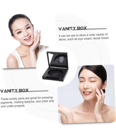 Healeved 4pcs Blush Box Eyeshadow Box Eyeshadow Supplies Empty Highlighter Case Eyeshadow Powder Plastic 5x5cm Black - Buy Online on GoSupps.com