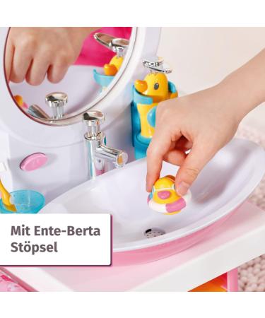 Shop Baby Born Bath Washbasin - Interactive Doll Playset with Light Sound Toothbrush Soap Dispenser & More | 832707 by Zapf Creation - International Shipping Available - Buy Online on GoSupps.com