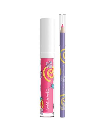 Wet n Wild Saved By The Bell Bayside Beauties Lip Kit - Lip Plumping Gloss & Liner - Bubblegum Scent - Kelly (1114540) - Buy Online on GoSupps.com