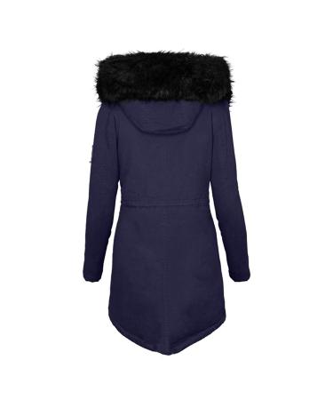 Hanxiulin plush jacket oversize warm lined fleecemantel women coat winter jacket on both sides transition jacket autumn winter coat lightweight quilted light quilted jacket winter jacket l marine