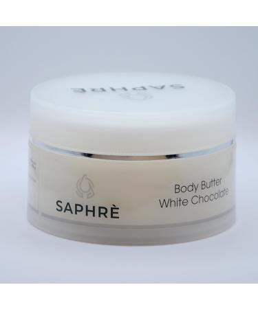Saphr Body Butter White Chocolate intensively caring body butter with papaya chocolate and shea butter for velvety soft skin 200 ml vegan