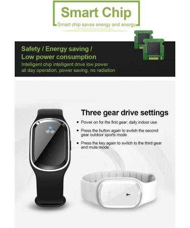 M2 Ultrasonic Mosquito Repellent Bracelet | USB Rechargeable Anti Mosquito Wristband | Black - Buy Online on GoSupps.com