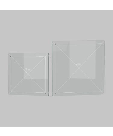 Square Quilting Template Set - 4, 3, 2, 1 with 1/4 Seam Allowance - Precision Quilting Tools - Buy Online on GoSupps.com