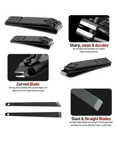 18-Piece MUIIGOOD Manicure Pedicure Set | Stainless Steel Nail Care Kit in Luxury PU Leather Case | Professional Grooming Tools for Men and Women - Buy Online on GoSupps.com