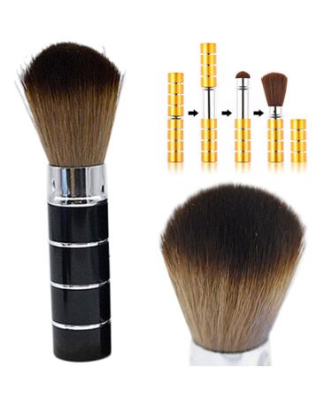 Portable Retractable Makeup Brush - Professional Black Cosmetic & Powder Brush for Travel - Buy Online on GoSupps.com