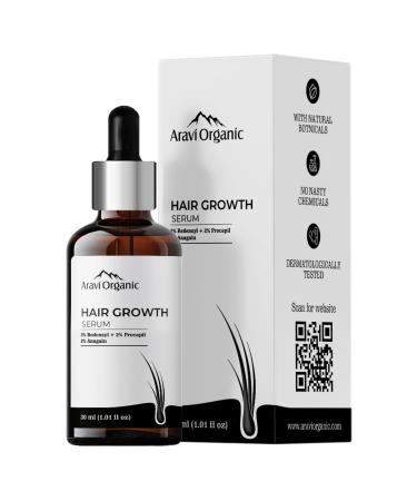 Hair Growth Serum With 3% Redensyl 2% Anagain 2% Procapil - For Hair Growth And Hair Fall Control - For Men & Women - 1 FL Oz / 30ml
