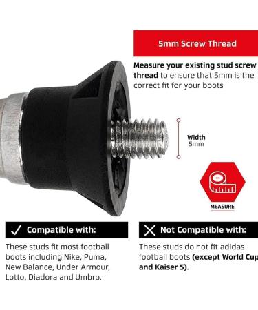 Newfun 24 PCs Screw Caps for Soccer Shoes - Durable Plastic & Aluminum Replacement Caps - Buy Online on GoSupps.com