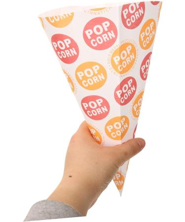 HOMSFOU 250 Pcs Popcorn Bag Cotton Candy Cones Pink Gift Bags Cones Rolling Papers Flavored French Fry Holder Cone Shaped Treat Bags Paper Bags Candy Cone Bags Child Biscuit Halloween - Buy Online on GoSupps.com