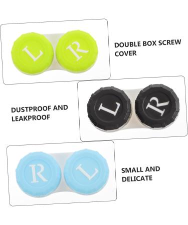Partykindom Contact Lens Case Set | 2 Boxes Travel Kit for Colored Lenses | Eye Care Holder - Sweet Fall Design - Buy Online on GoSupps.com