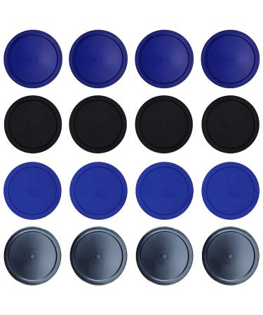BQSPT 16 Pieces Air Hockey Pucks 2.5 Inch 64mm Heavy Replacement Pucks Air Hockey Tables Pucks for Game Tables Equipment Accessories(8 Thick 12 Grams and 8 Thin 7 Grams)