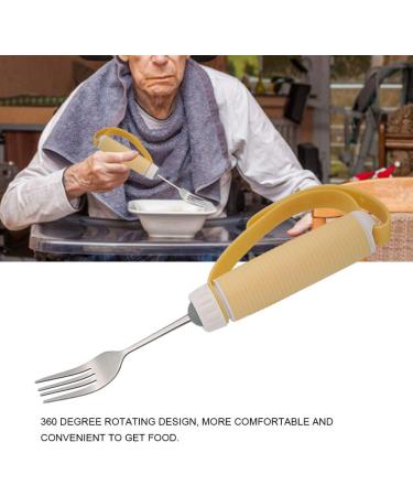 Hooleey Disabled Arthritis Elderly Cutlery - Detachable Flexible Rotating Dinner Fork for Easy Dining - Buy Online on GoSupps.com