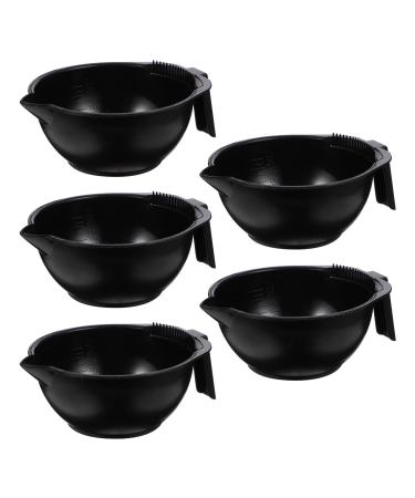 LALAFINA 5pcs Tools Tint Baber Hairstyling Coloring Shaker Tinting Barber Brush Use Painting Random Mixing Supplies Pigment Bowls Salon Color Cup Bowl for Dyeing Hairdressing Thickened Diy 15X13X6CM Random Color