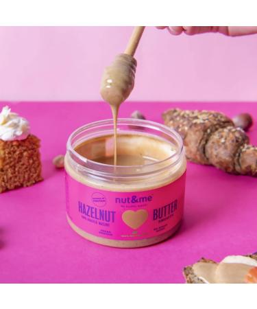 Roasted hazelnut puree 300 g nut&me | 100% hazelnuts | Vegan | No sugar or additives | Creamy and delicious - Buy Online on GoSupps.com