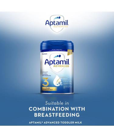 NUTRICIA LTD Aptamil Advanced 3 toddler baby milk powder formula from 1 year 800g Pack of 4 - Buy Online on GoSupps.com