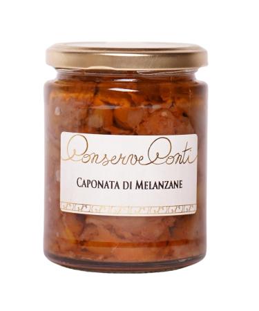 Sicilian eggplant caponata with extra virgin olive oil - Jar of ml 314 - handmade