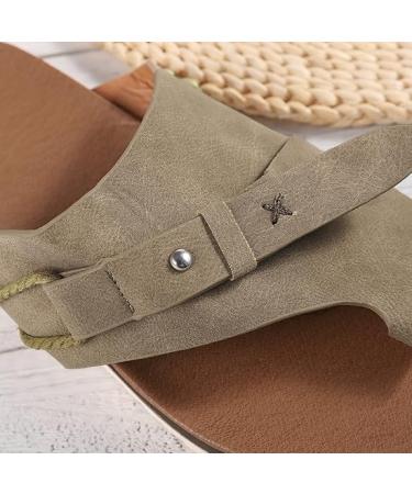 Bunion Correction Sandals for Women - Non-Slip Breathable Clip Toe Flats - Comfortable Summer Walking Sandals for Hallux Valgus - Light Grey 7 - Buy Online on GoSupps.com