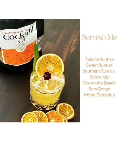 Me Garnish 3.5Oz Dehydrated Orange Slices for Cocktails | 35+ Dried orange slices | Dried Fruits for Cocktails | Dried orange slices for crafts | Dried Citrus Slices for drink garnish | Dried oranges - Buy Online on GoSupps.com