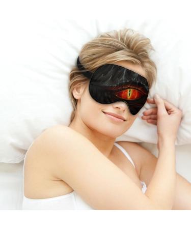 Dream in Style with Dragon Red Eye Sleep Mask - Adjustable Strap, Blocks Light for Night Travel and Nap - Men and Women - Buy Online on GoSupps.com