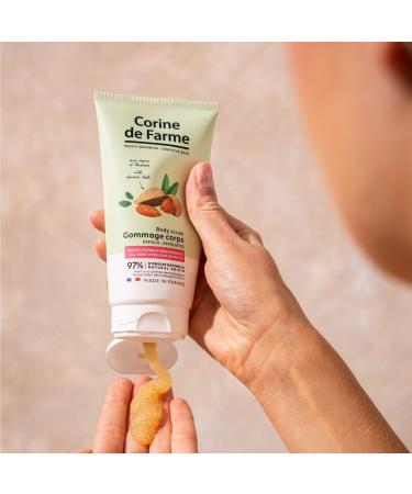 Corine de Farme Gommage Corps aux Coques d'Amande 150ml - Exfoliant Doux pour Tous Types de Peau Parfum Vanille et Jasmin Texture Fondante Effet Peau Neuve Imm diat - Buy Online on GoSupps.com