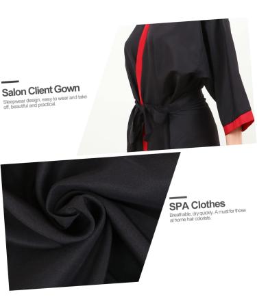 FRCOLOR Spa Robe barber shop gown SPA Smock Hairdressing Guest Robe Barber Jackets Apron Hairdressing Robe Cape Barber Smock haircut cape spa robes Salon Guest Robe hair dye Hair Dye Cape 100x61cm As Shown - Buy Online on GoSupps.com