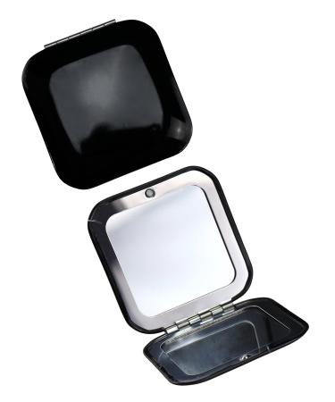 Iconikal Metal Compact Mirror 1X / 3X Magnification Black 2-Pack