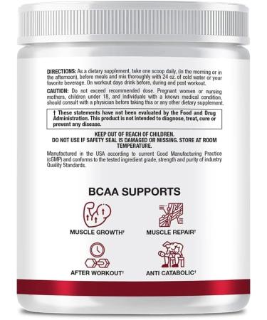 Buy Approved Science BCAA Powder - 2:1:1 Ratio 3500 mg L-Leucine Vegan Fruit Punch Flavor 30 Servings - Boost Endurance & Prevent Burnout - International Shipping Available - Buy Online on GoSupps.com