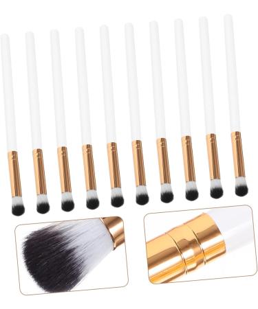 FOYTOKI 10pcs Precision Eyeshadow Brush Eye Shadow Makeup Brush Eye Makeup Kit Wooden Handle - Buy Online on GoSupps.com
