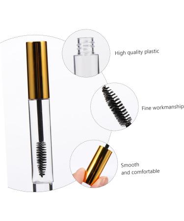 FOMIYES 10pcs Mascara Bottle Eyelash Tubes with Wands Empty Cosmetic Travel Containers Golden Plastic - Buy Online on GoSupps.com