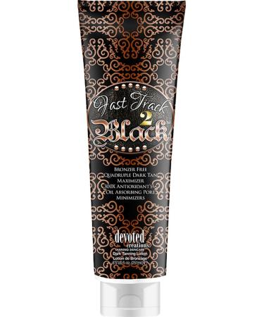 DEVOTED CREATIONS FAST TRACK 2 BLACK BRONZER FREE QUADRUPLE DARK TAN MAXIMISER 270ML 251 ml (Pack of 1)