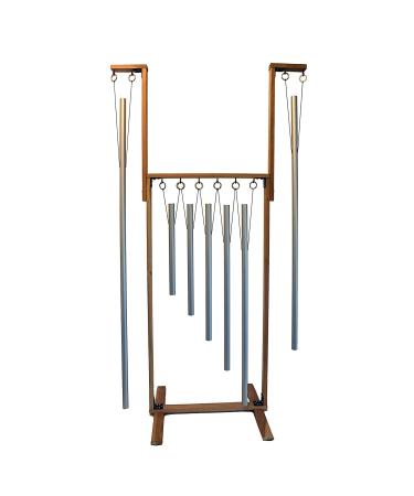 9 Sacred Solfeggio Healing Tuned Pipes Louder Than Tuning Forks with Wooden Stand and Mallet