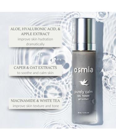 Osmia Purely Calm Gel Toner - Clean Beauty Skincare | Soothing Hydration for Healthy Skin (1.7 fl oz | 50 mL) International Shipping Available - Buy Online on GoSupps.com