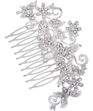 MAGICLULU Bridal Wedding Hair Comb Hair Comb Slide Clip Hairpiece Wedding Rhinestone Pearls Hair Comb Pearl Tiara Pearl Hair Comb Crystal Hair Comb Wig Bride Rhinestones Hair Accessories - Buy Online on GoSupps.com