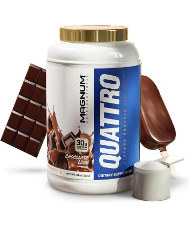 Quattro Magnum Chocolate Love 4lb - Premium Protein for Muscle Growth & Recovery | Shop Internationally - Buy Online on GoSupps.com