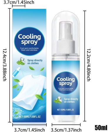  Yuemeuy Refreshing Spray for Hot Weather | Body and Clothing Spray | 50ml Soothing Non-Greasy Liquid for Hot Days Sports Camping Men Women Athletes Teenagers - Buy Online on GoSupps.com
