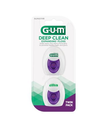 Expanding Dental Floss - Waxed Woven Floss for Tight Teeth - Unflavored - Effective Plaque Removal (2ct 3pk) - Buy Internationally - Buy Online on GoSupps.com