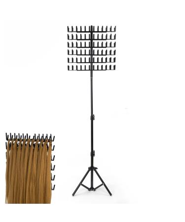 Buhyujkm Hair Extension Holder Stand | 144 Pegs Height Adjustable Hair Extension Holder For Braiders Hair Stand With Stylist Hair Braiding Tools Braiding Hair Supplies Included