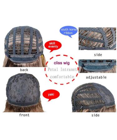 Buy Women's Brown Synthetic Bob Wig - Heat-Resistant Side Parting Ponytail for Parties | Charming Stylish Wigs - Buy Online on GoSupps.com