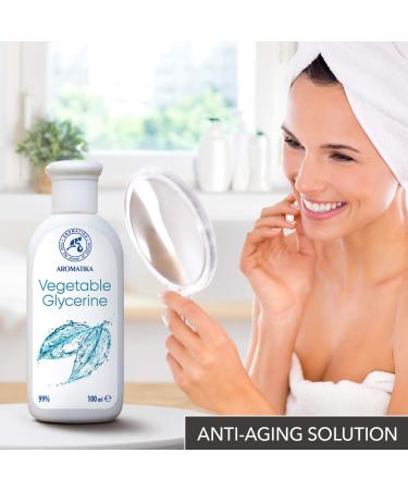 AROMATIKA Vegetable Glycerin 3.4 Fl Oz - 99% Pure Liquid for Face Body & Hair Care | International Shipping - Buy Online on GoSupps.com