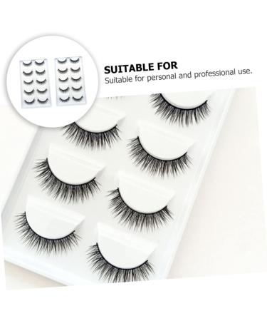 Beavorty 10 Pairs Fake eyelashes reusable eyelashes natural look magnetic lashes fluffy natural eyelashes false eyelashes for beginners short fake eye lashes chemical fiber make up 5d - Buy Online on GoSupps.com