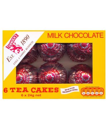 LaptopTraveller Tunnock's Tea Cakes 6 x 24g Milk Chocolate Cakes - Pack of 10