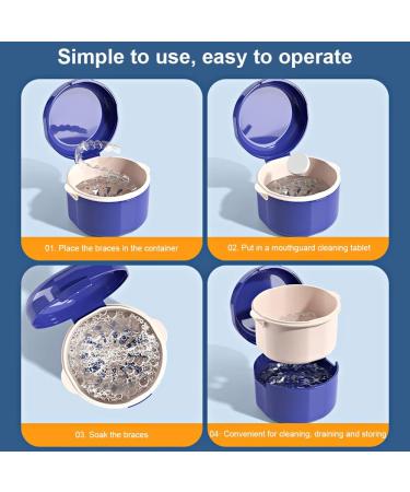 Buy GMedHC Braces & Prosthetic Dinner Cover | Portable Double-Layer Cleaning Box for Orthodontic Brackets - Buy Online on GoSupps.com