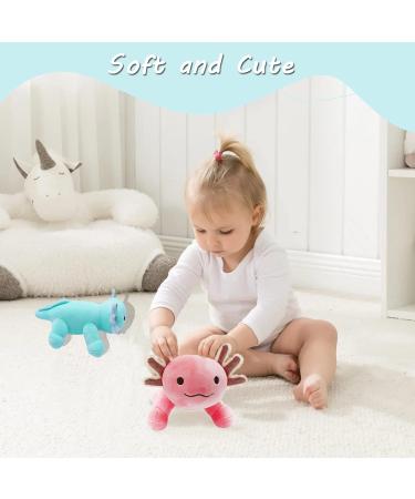 YILITI Axolotl Stuffed Animal Toy 10.8 - Cute Axolotl Plushie Doll Pillow for Kids & Adults (Pink) - Buy Online on GoSupps.com