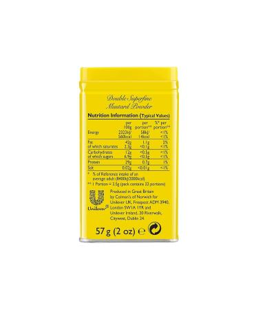 Colman's Original Mustard Powder - Vegan English Mustard Flour (24 x 57g) | No Artificial Additives International Shipping Available - Buy Online on GoSupps.com