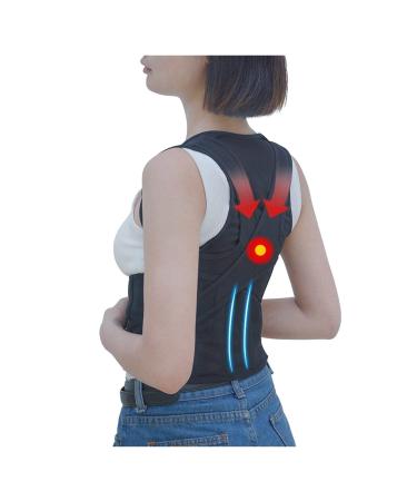 Back Waist Support Belt Posture Corrector Backs Belt Lumbar Childrens Students Adult Male Corset for Posture (Color : Black Size : Small) (Black XXL) (Black L) Black Large