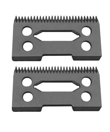 Grendly 2 Pieces Ceramic Blade Ceramic Replacement Cutter 28 Teeth Ceramic Clipper Blade Replacement Cutter 2-Hole Clipper Black