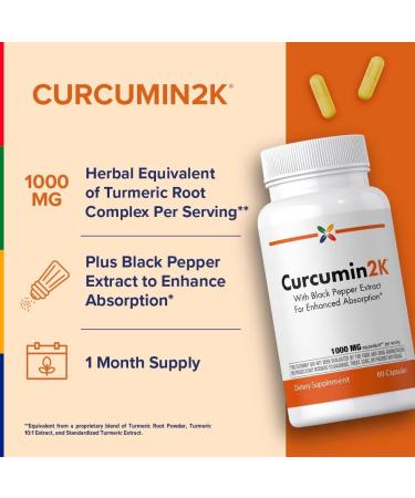 Stop Aging Now - Turmeric Curcumin Supplement - with Black Pepper - 60 Capsules - Buy Online on GoSupps.com